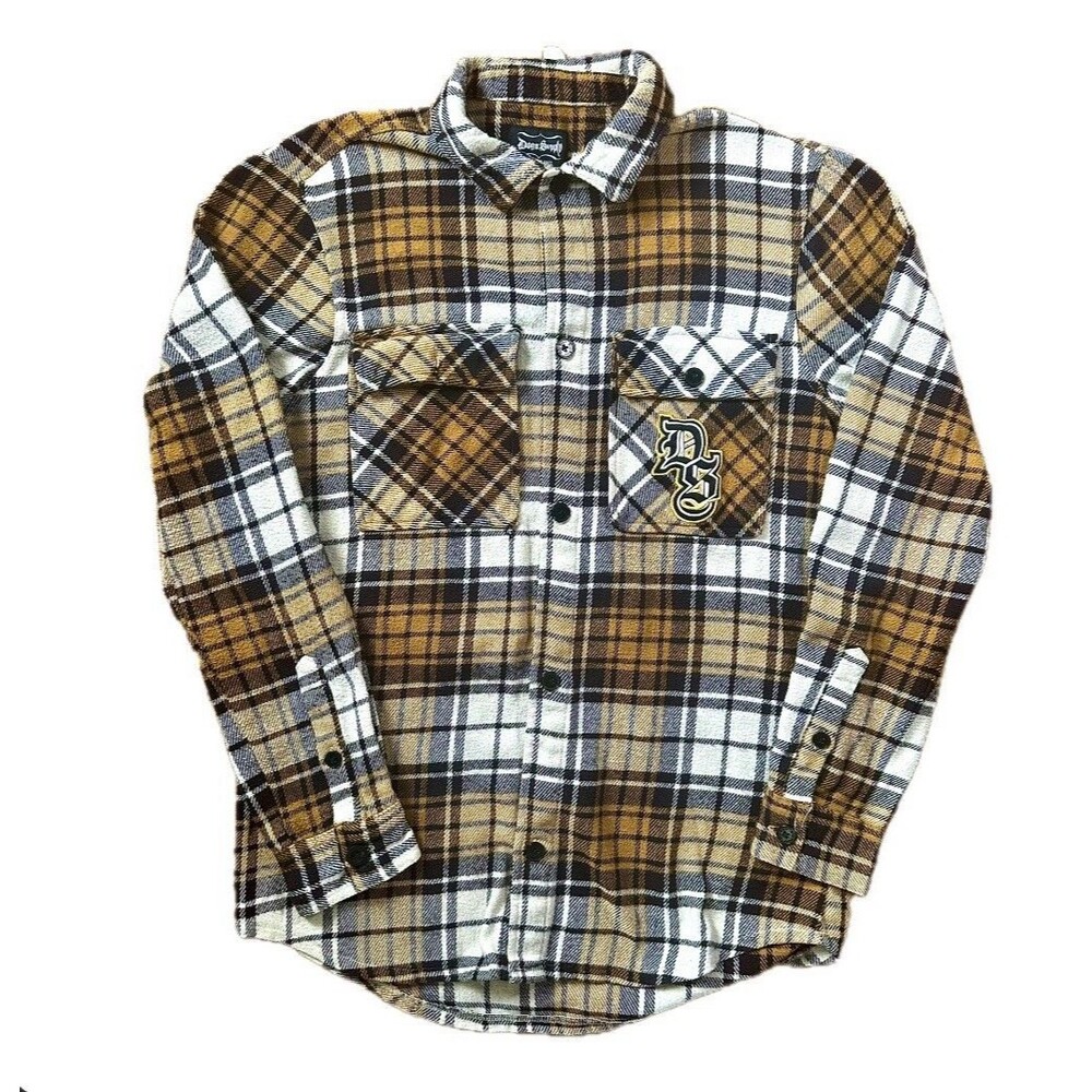 Snoop Dogg Dogg Supply Embroidered Plaid Flannel Shirt